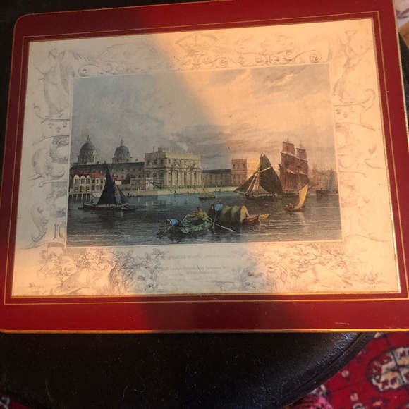 Four vintage pimpernel cork like placemats, made in England - used good shape - Picture 2 of 6